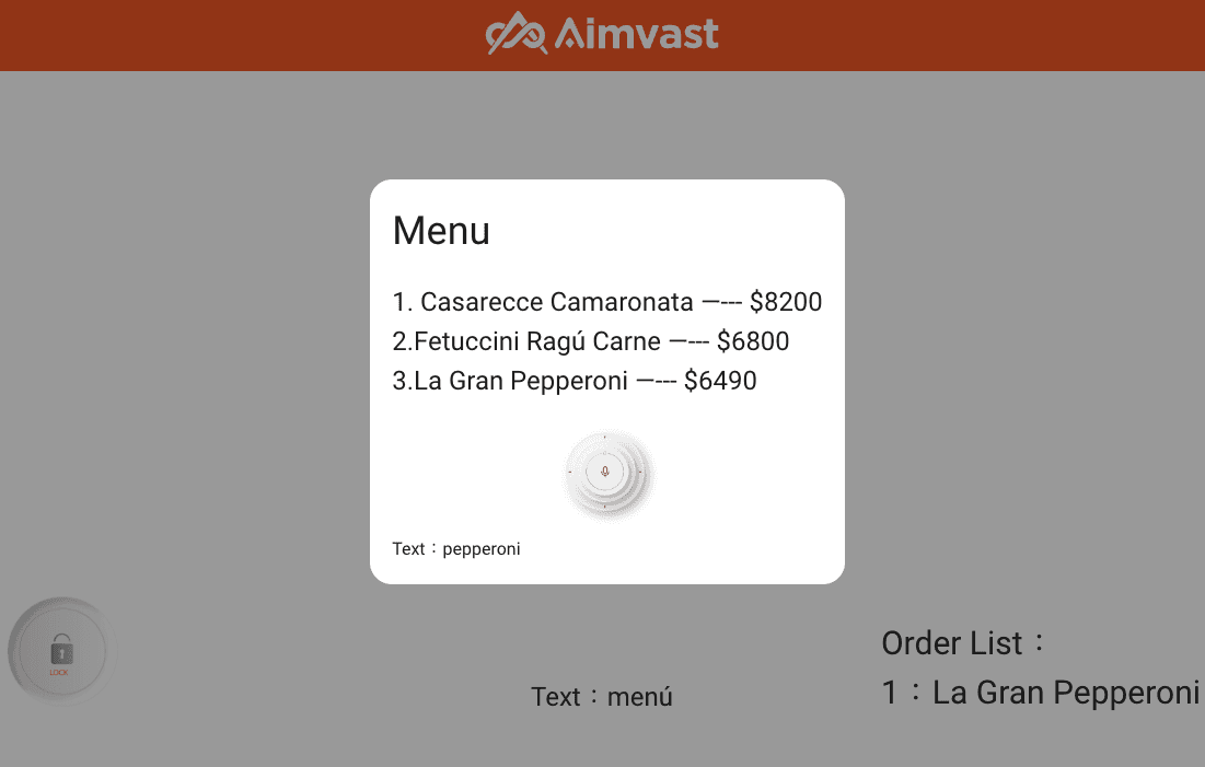Aimvast 語音控制 Pitch Demo